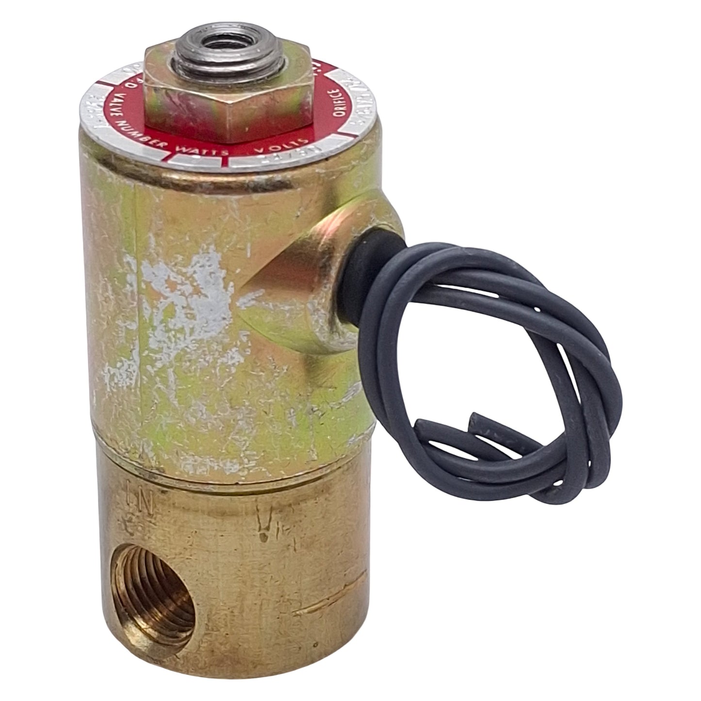 Used Kip Inc 2X99-1 Solenoid Valve, 2-Way, 1/8in NPT, 100psi Max, 7W, 24VAC Coil