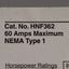 Used Siemens HNF362 Non-Fusible Heavy Duty Safety Switch, 3-Pole, 60A 600VAC/DC