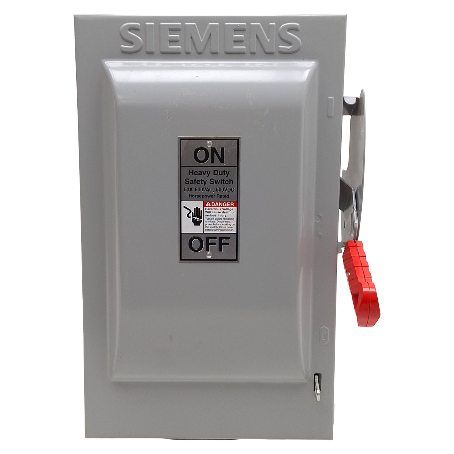 Used Siemens HNF362 Non-Fusible Heavy Duty Safety Switch, 3-Pole, 60A 600VAC/DC