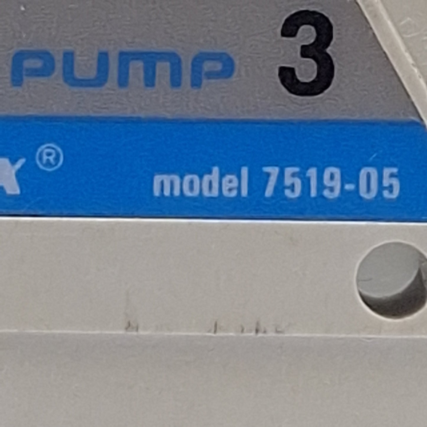 Used Cole-Parmer 7519-05 Multichannel Cartridge Pump Head 8-Channels 0.074-1700mL/min