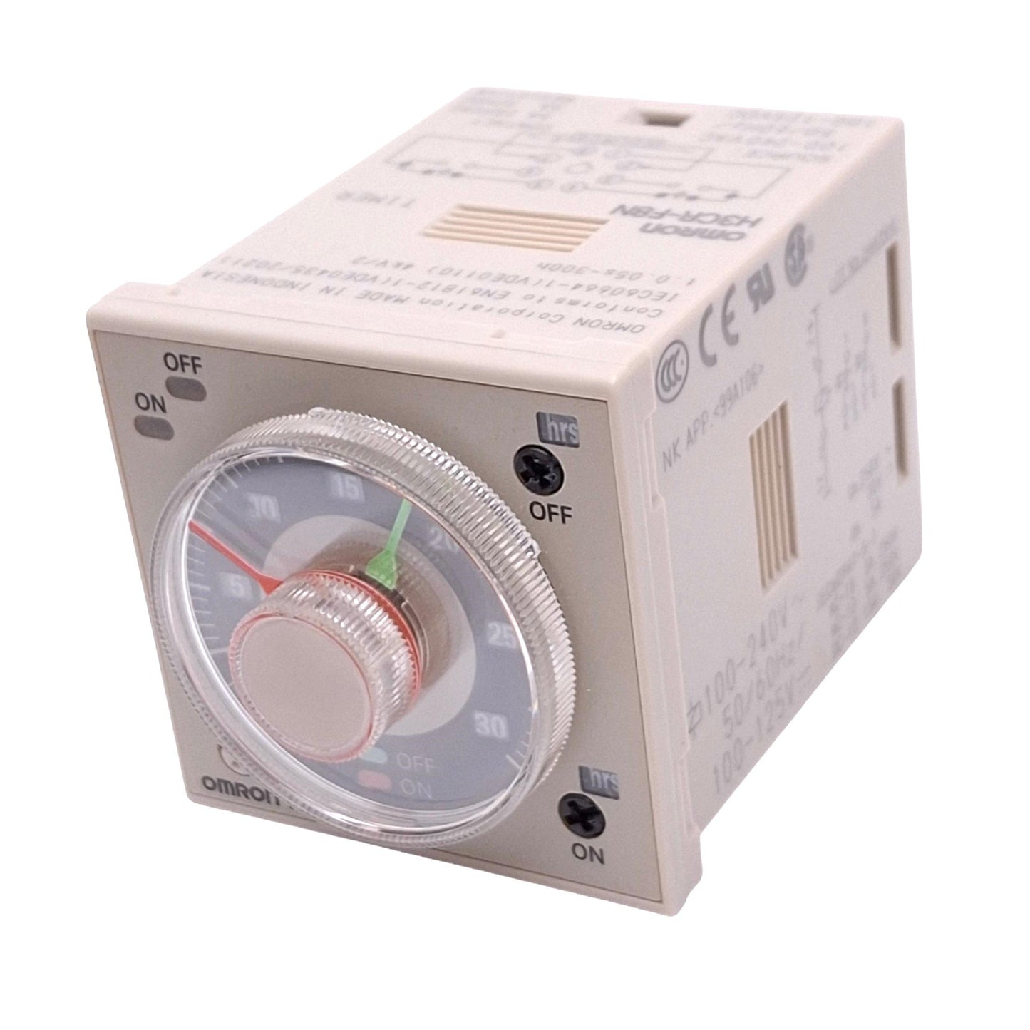 Used Omron H3CR-F8N Time Delay Relay, 8-Pin DPDT, 0.05s-300h, 100-240VAC/100-125VDC