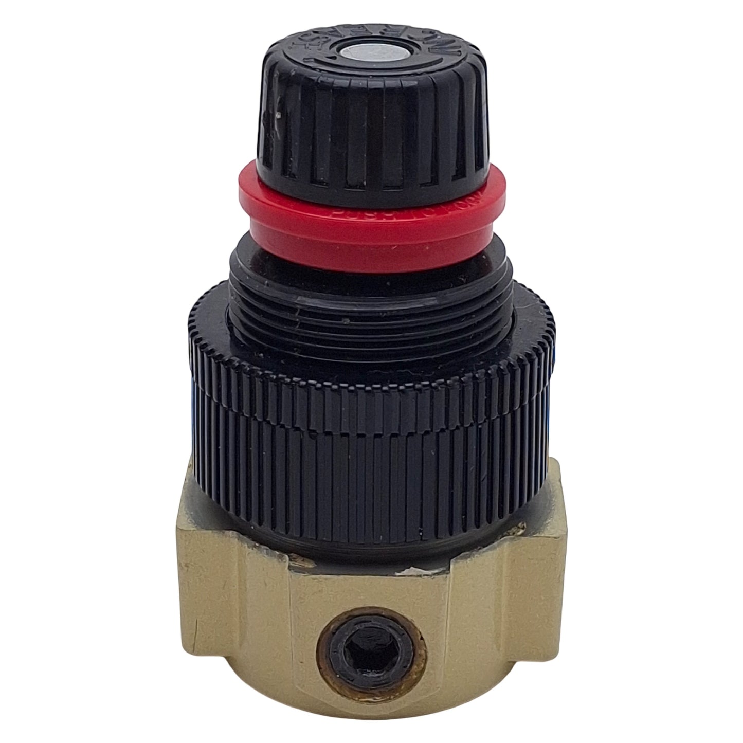 Used Norgren R07-100-RNKA Mini Pressure Regulator, 1/8in PTF, 400psi In, 100psi Set