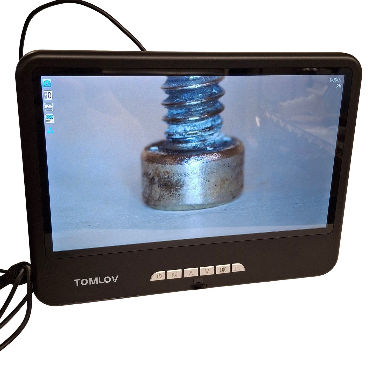 Used Tomlov DM602 Flex 10.1in Digital Soldering Microscope USB-C, *INCOMPLETE*