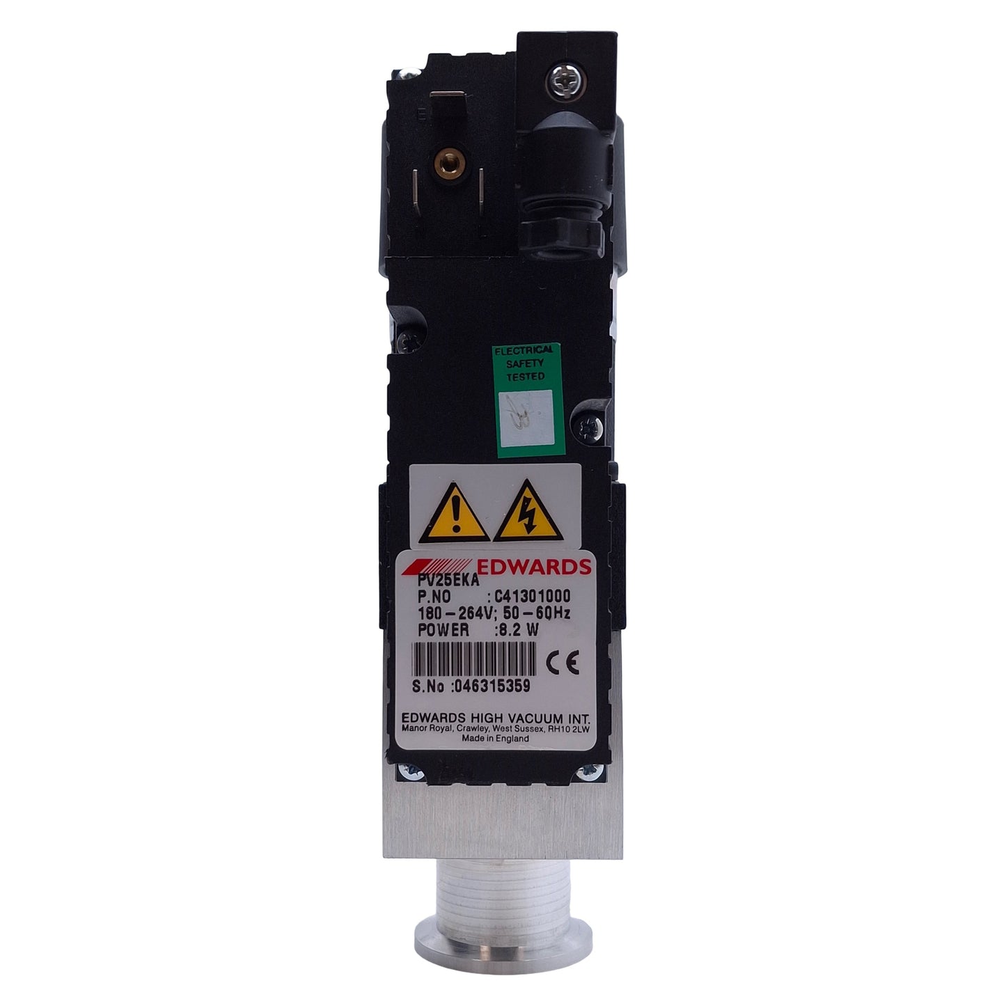 Used Edwards C41301000 PV25EKA Solenoid Isolation Valve 2000mbar Max, 220-240VAC Coil