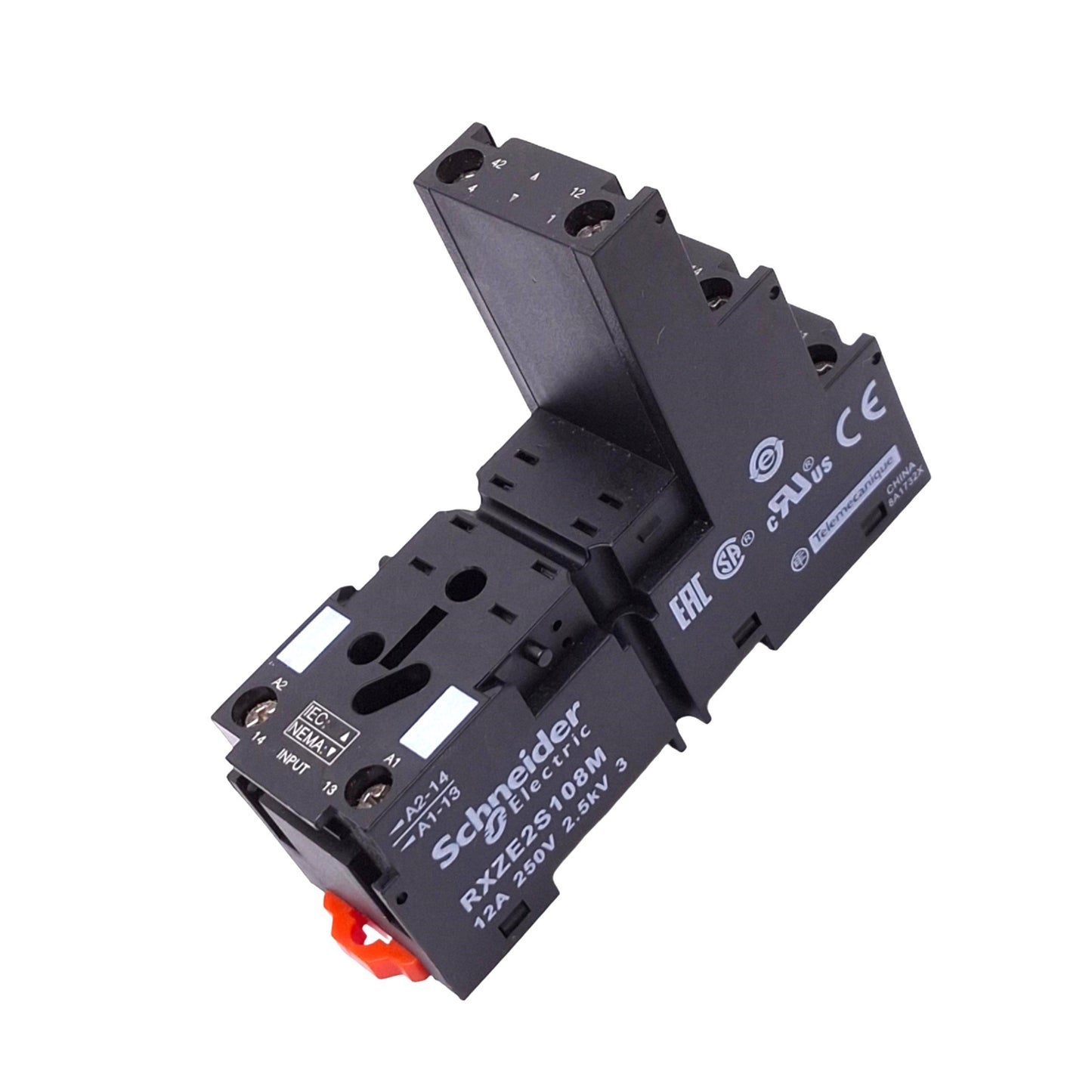 New – Open box Schneider Electric RXZE2S108M Harmony Plug-In Relay Socket, 8-Pin, 12A 250V