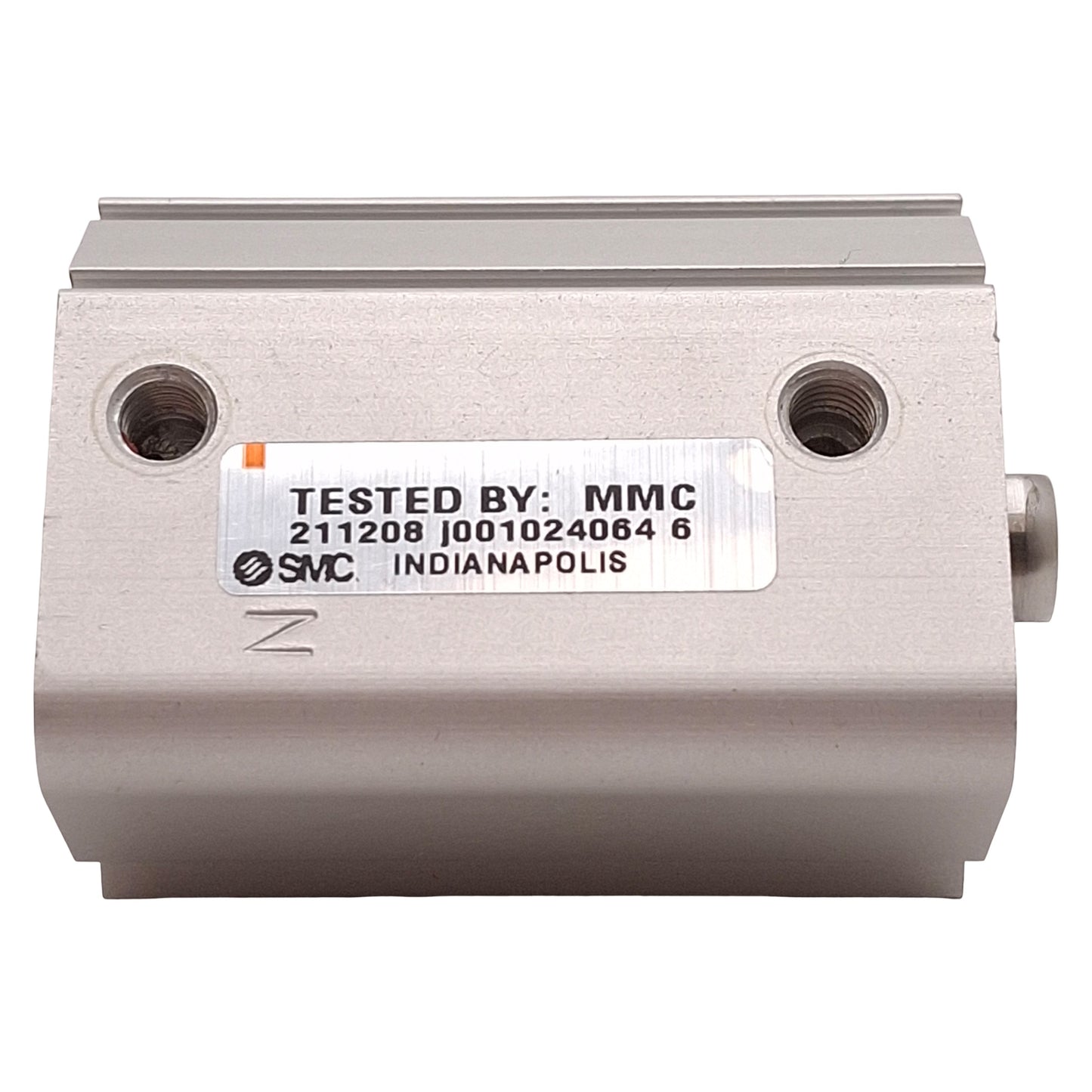 Used SMC NCDQ2A20-12DZ Compact Cylinder, ø20mm Bore, 12mm Stroke, 145psi, 10-32 Ports