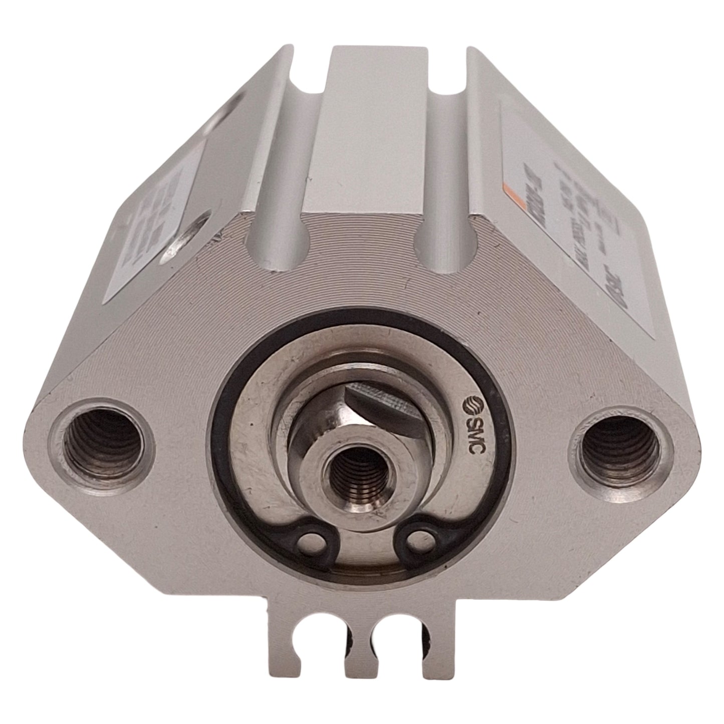 Used SMC NCDQ2A20-12DZ Compact Cylinder, ø20mm Bore, 12mm Stroke, 145psi, 10-32 Ports