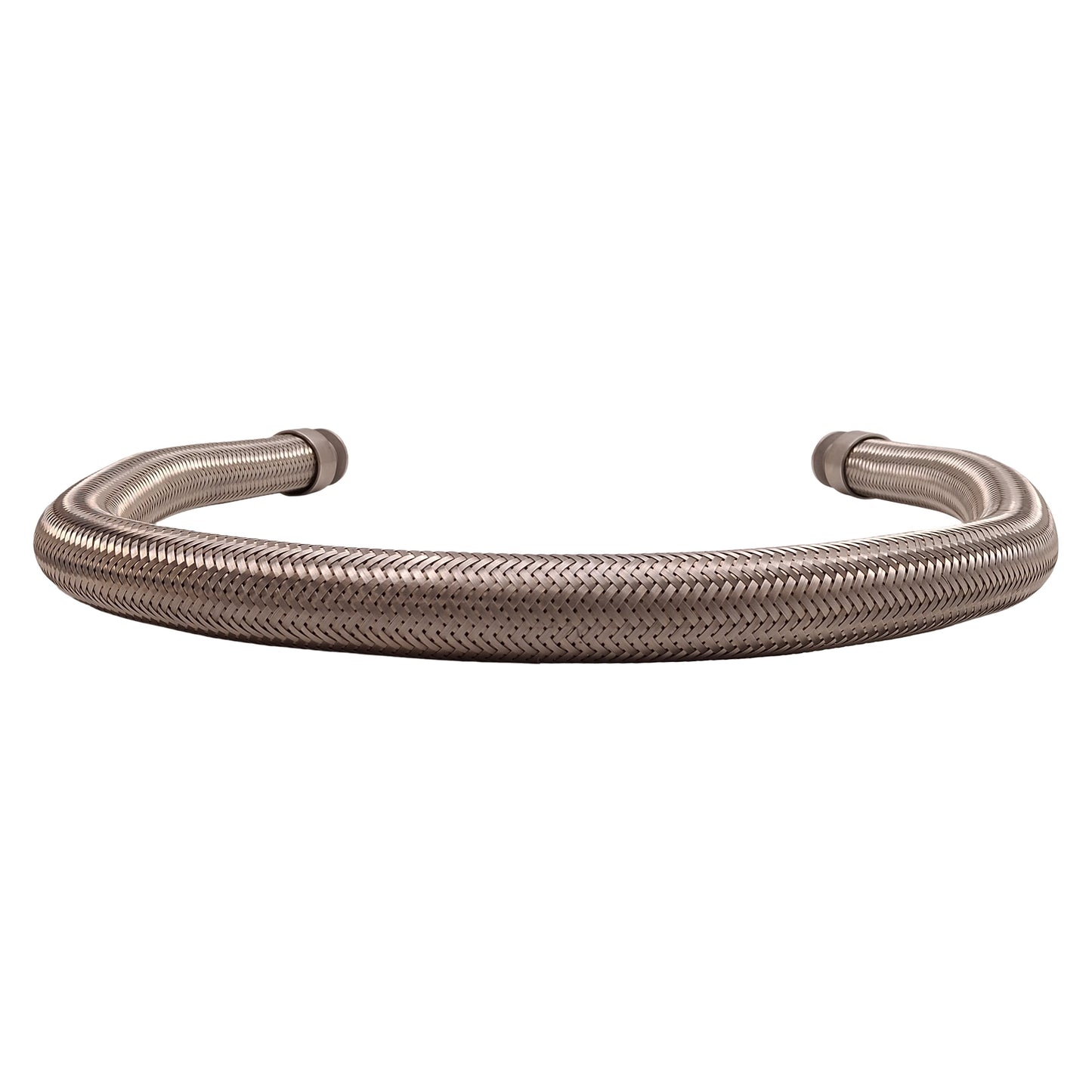Used Stainless Steel Braided Flexible Hose NW25 Flange, ø1.45in OD, 3.5ft Length