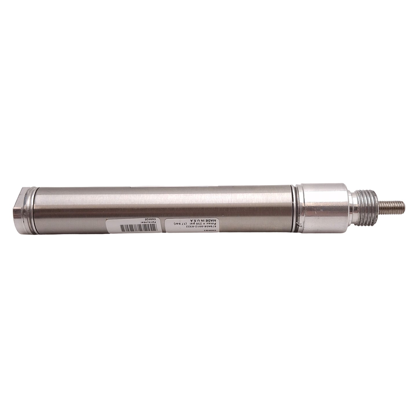 Used Speedaire 5MMG5 Pneumatic Cylinder, ø3/4in Bore, 3in Stroke, 250psi, 1/8in NPT
