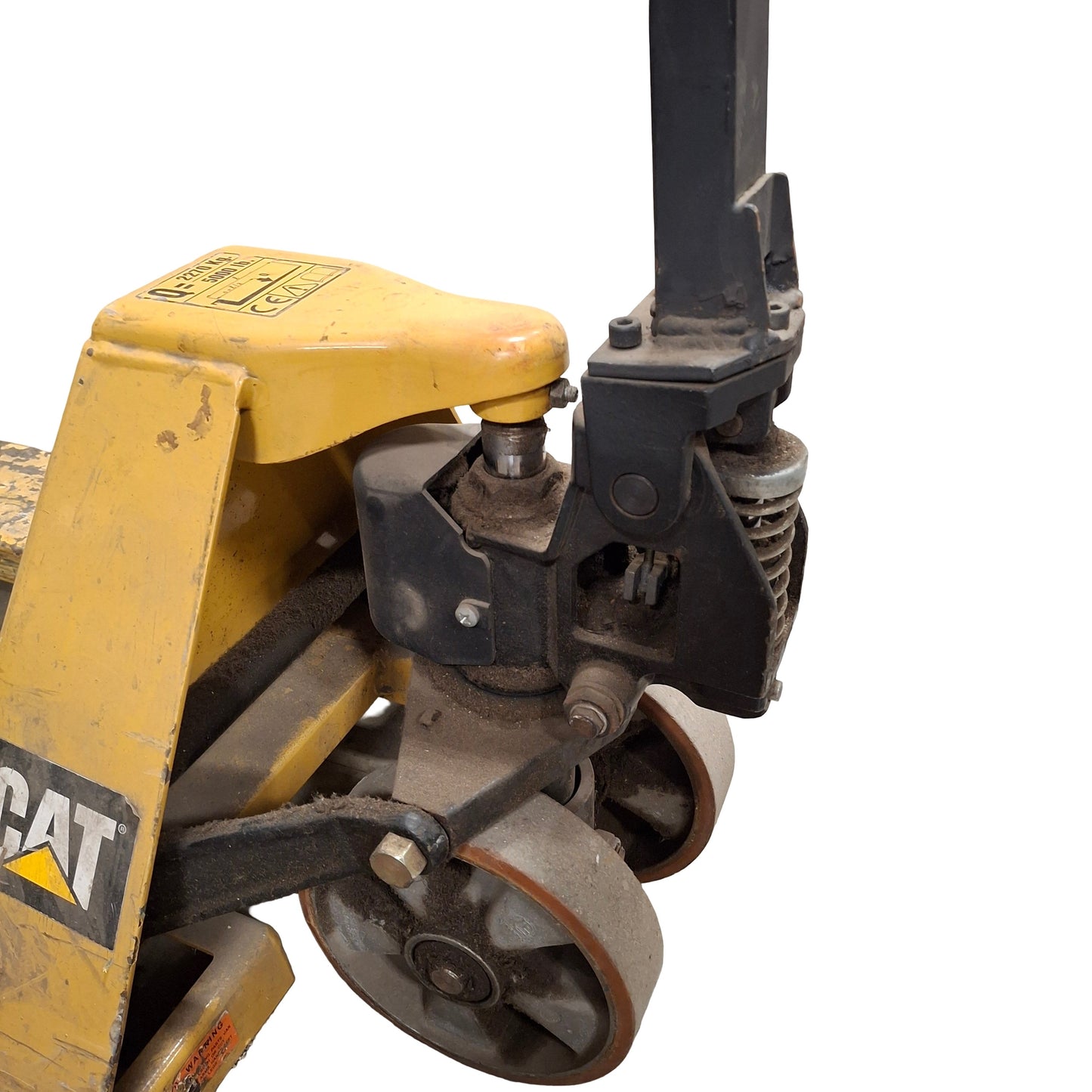 Used Caterpillar Hand Pallet Jack, 5000lb Capacity, 48in L x 20.5in W, 6in W Forks