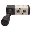 Used ARO M212LM-R Hand Lever Toggle Valve, 4-Way 2-Position, 20-140psi, 1/4in NPT