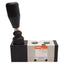 Used ARO M212LM-R Hand Lever Toggle Valve, 4-Way 2-Position, 20-140psi, 1/4in NPT