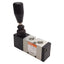 Used ARO M212LM-R Hand Lever Toggle Valve, 4-Way 2-Position, 20-140psi, 1/4in NPT