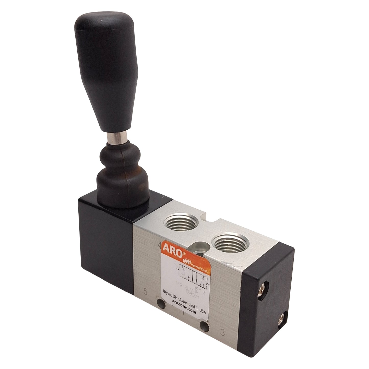 Used ARO M212LM-R Hand Lever Toggle Valve, 4-Way 2-Position, 20-140psi, 1/4in NPT