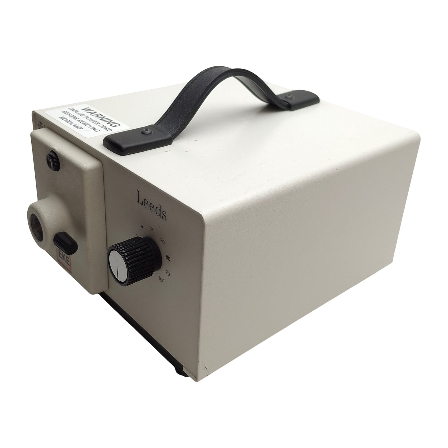 Used Leeds 20500.2/14 Fiber Optic Light Source Illuminator EKE Lamp, 150W, 115-120VAC
