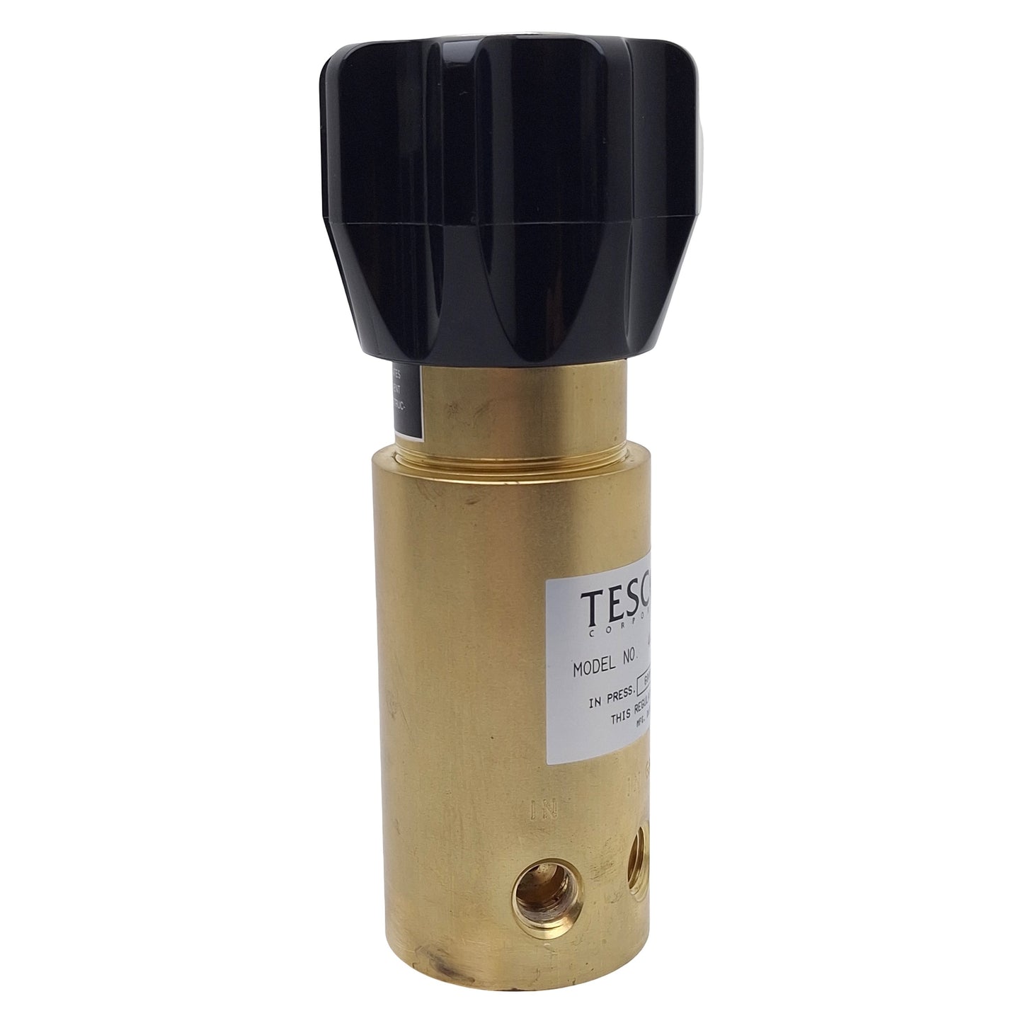 Used Tescom 44-1112-24 Pressure Reducing Regulator, 6000psi In, 800psi Set, 1/4in NPT
