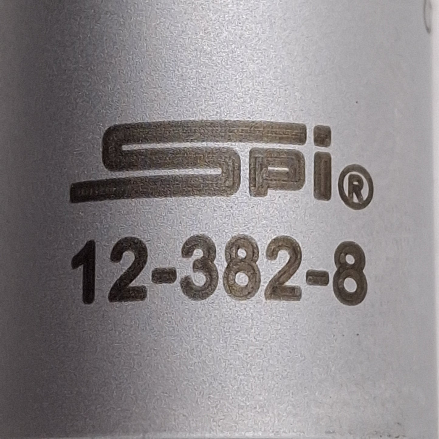 Used SPI 12-382-8 Digit Micrometer Head, 0-1in Range, 0.001in Graduation, ø12mm Mount