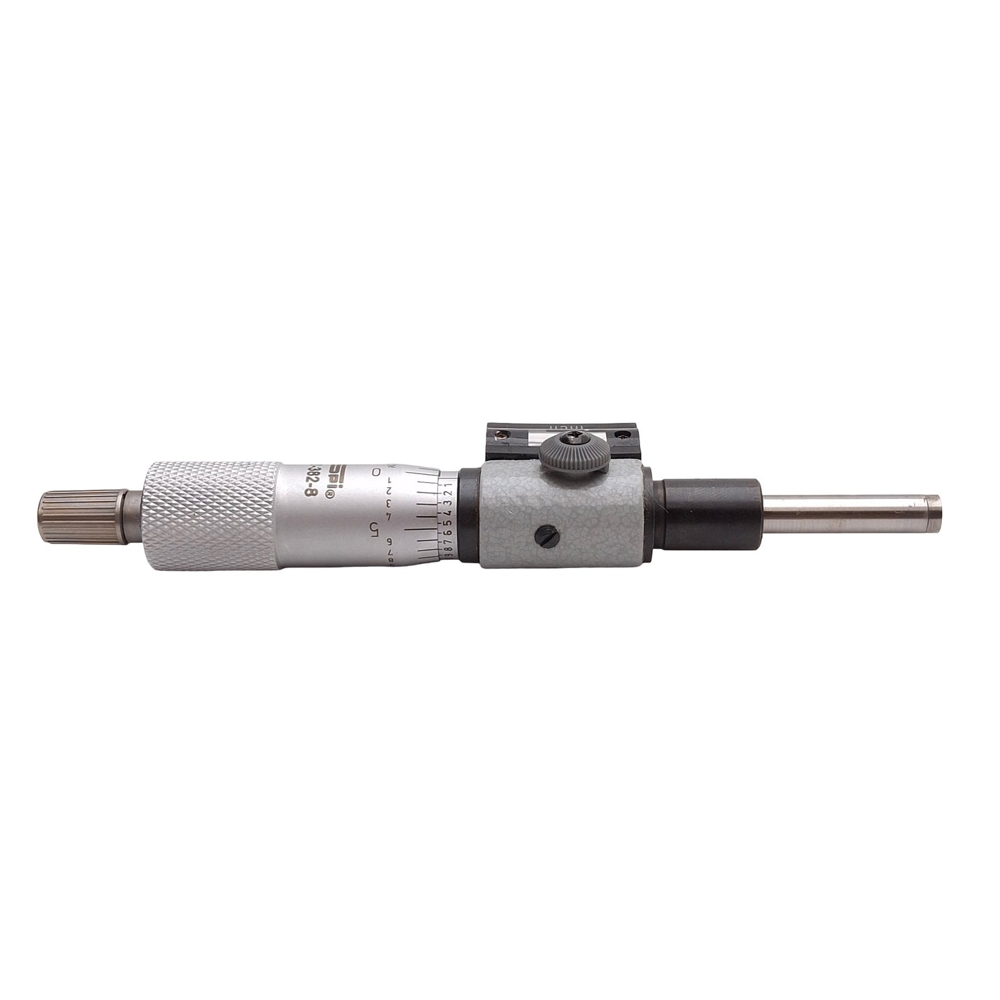 Used SPI 12-382-8 Digit Micrometer Head, 0-1in Range, 0.001in Graduation, ø12mm Mount