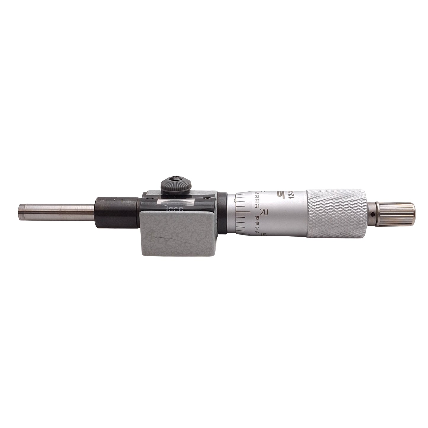 Used SPI 12-382-8 Digit Micrometer Head, 0-1in Range, 0.001in Graduation, ø12mm Mount