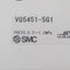 New – Open box SMC VQ5451-5G1 Base Mount Solenoid Valve, 5/3-Way, 1.0MPa, Plug-Lead, 24VDC Coil