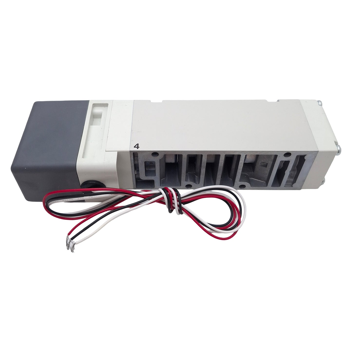 New – Open box SMC VQ5451-5G1 Base Mount Solenoid Valve, 5/3-Way, 1.0MPa, Plug-Lead, 24VDC Coil