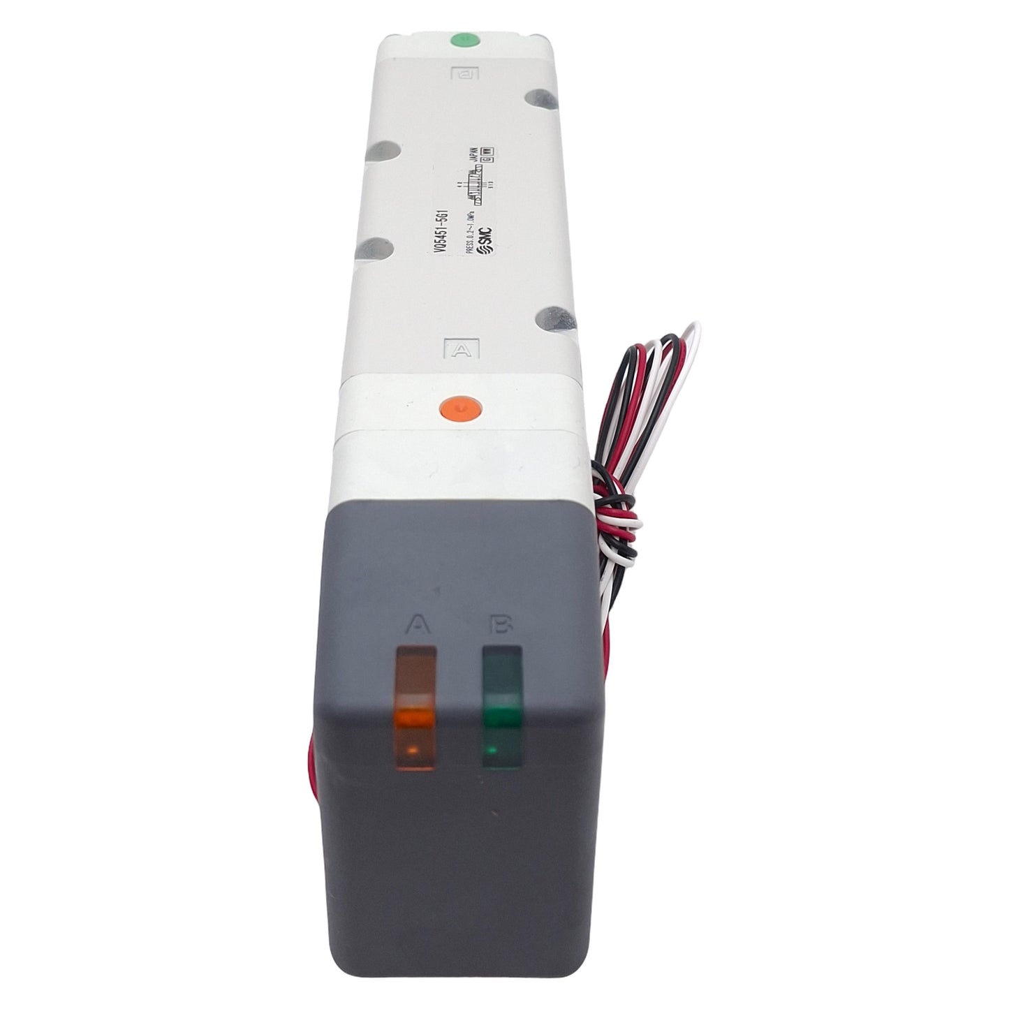 New – Open box SMC VQ5451-5G1 Base Mount Solenoid Valve, 5/3-Way, 1.0MPa, Plug-Lead, 24VDC Coil