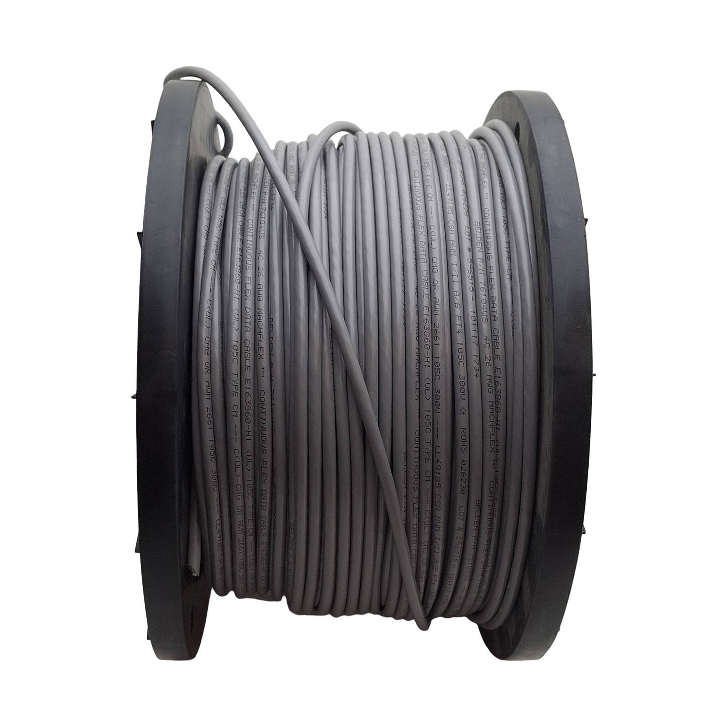 New – Open box Belden 76104WS 008500 Mach Flex Multiple Conductor Cable 4x26AWG TC, 300V, 475ft