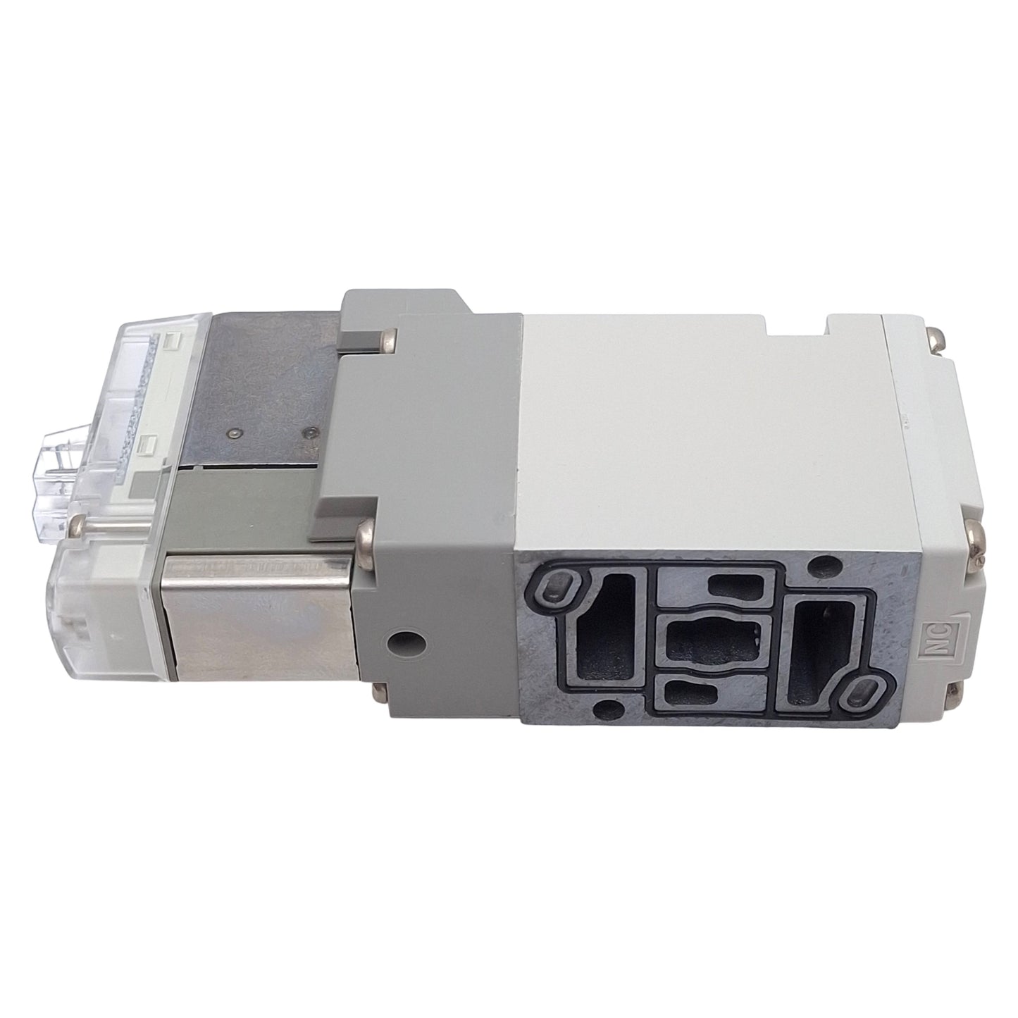 Used SMC VP344-5L1-01NB Solenoid Valve, 3-Way NO, 0.2-0.7MPa, Base-Mount, 24VDC Coil