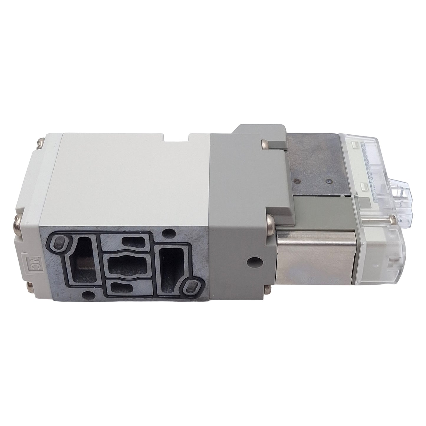 Used SMC VP344-5L1-01NB Solenoid Valve, 3-Way NO, 0.2-0.7MPa, Base-Mount, 24VDC Coil