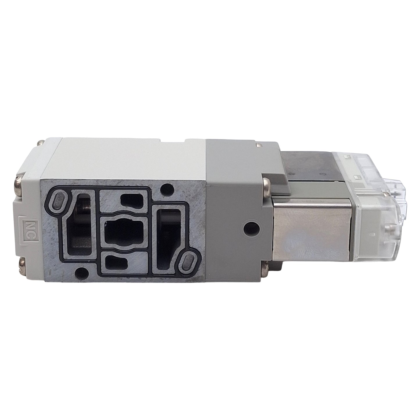 Used SMC VP344-5L1-01NB Solenoid Valve, 3-Way NO, 0.2-0.7MPa, Base-Mount, 24VDC Coil