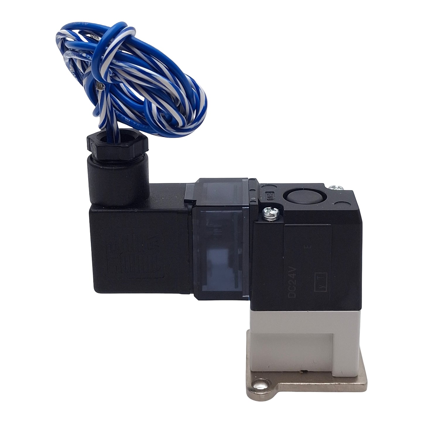 Used SMC VT307W-5DZ1-01N-F Solenoid Poppet Valve, 1/8in NPT, 0.1MPa, 24VDC Coil