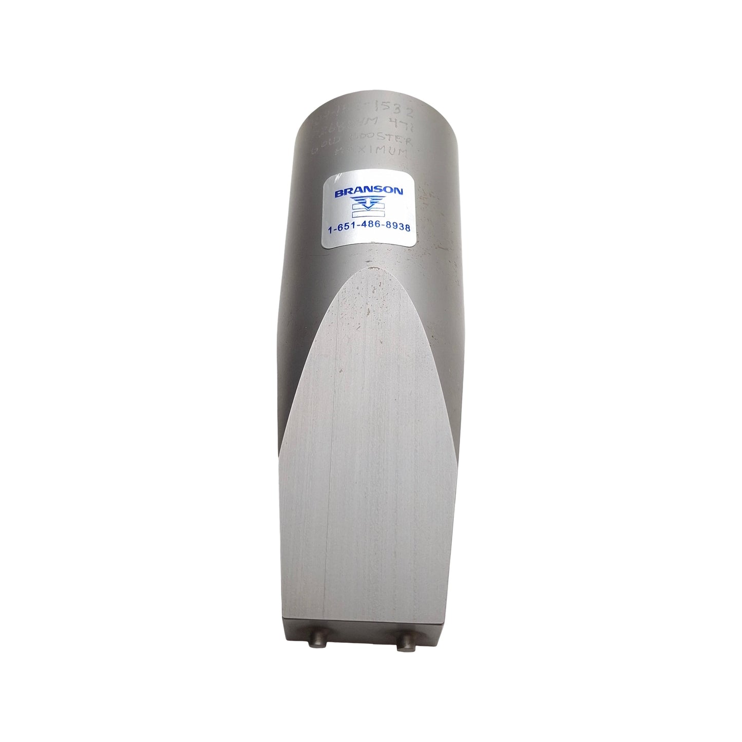 Used Branson 109-152-1532 Ultrasonic Weld Horn, Rectangle, Steel, 20kHz, Radius Tips