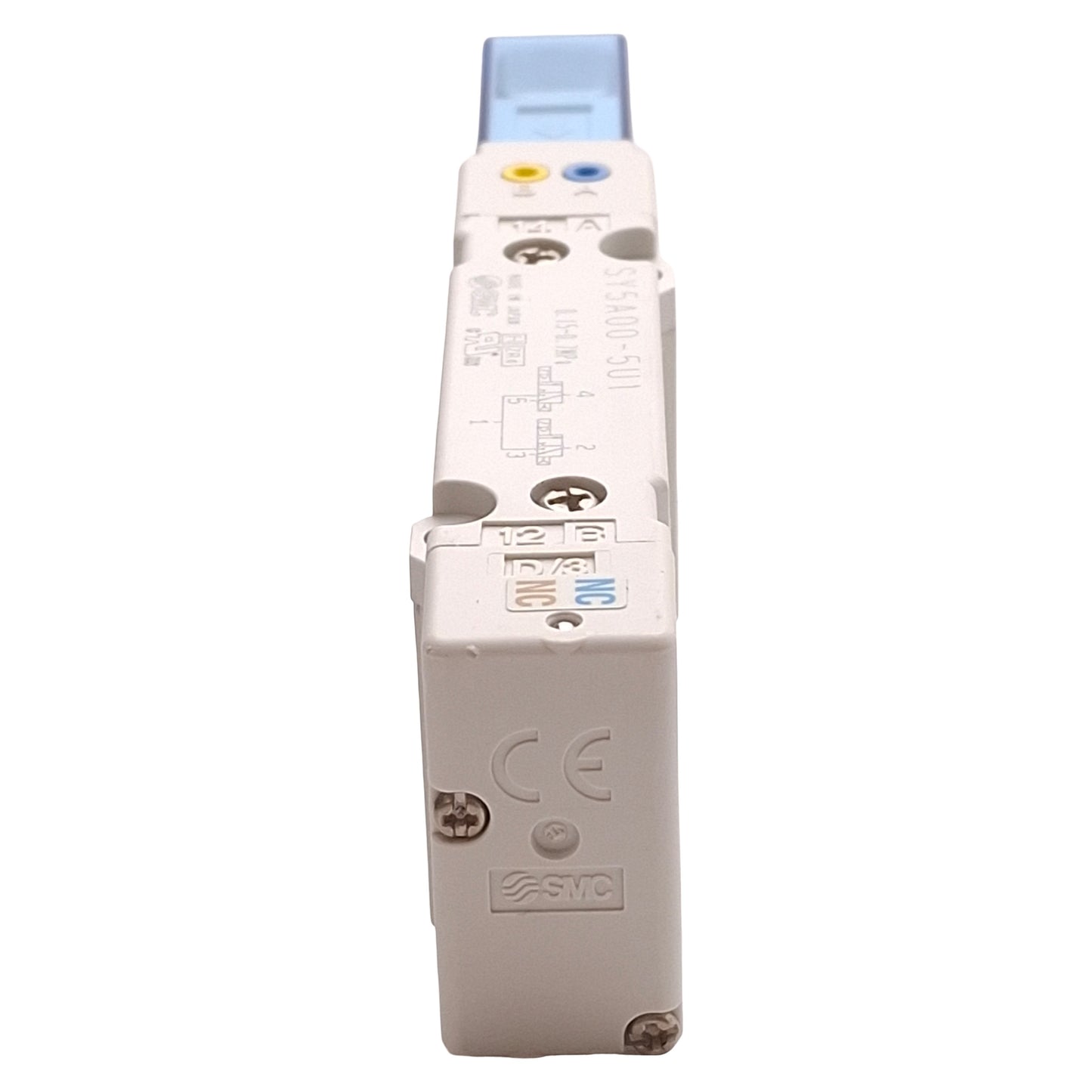 Used SMC SY5A00-5U1 Solenoid Valve, 4-Position Dual 3-Port, 0.15-0.7MPa, 24VDC Coil
