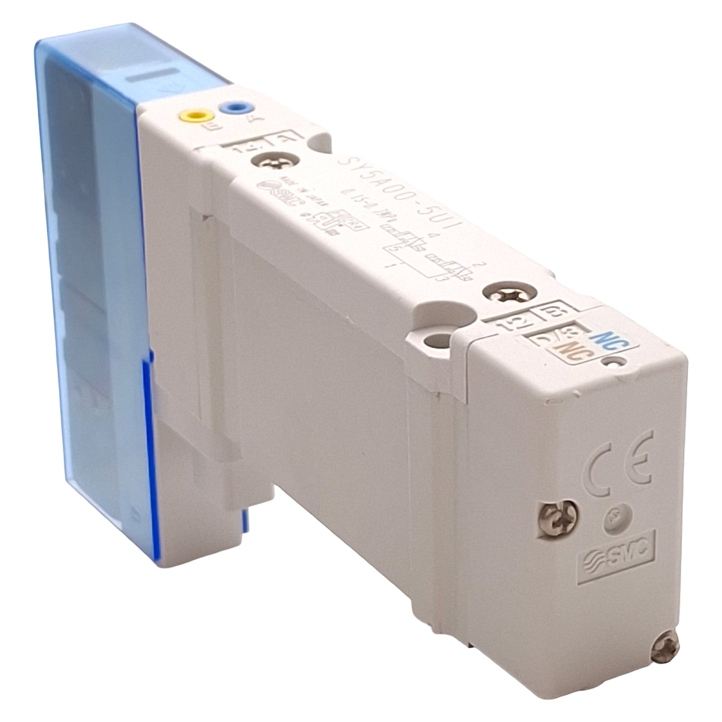 Used SMC SY5A00-5U1 Solenoid Valve, 4-Position Dual 3-Port, 0.15-0.7MPa, 24VDC Coil