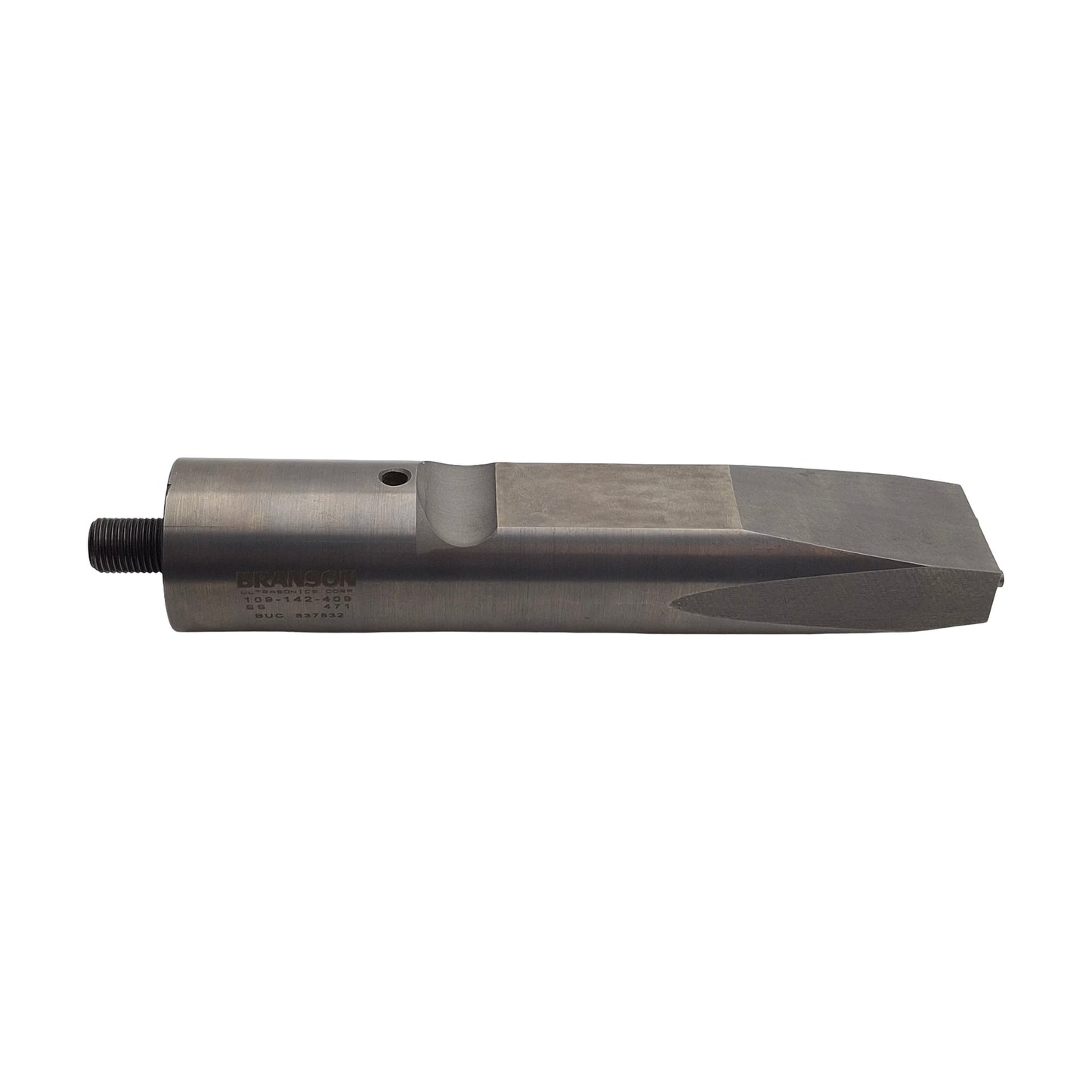 Used Branson 109-142-409 Ultrasonic Weld Horn, Rectangle, Steel, 20kHz, Radius Tips