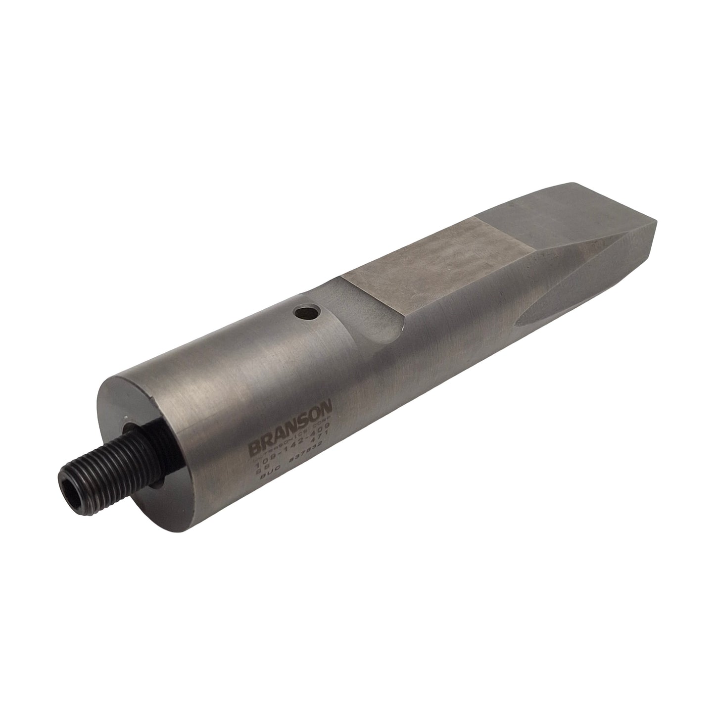 Used Branson 109-142-409 Ultrasonic Weld Horn, Rectangle, Steel, 20kHz, Radius Tips