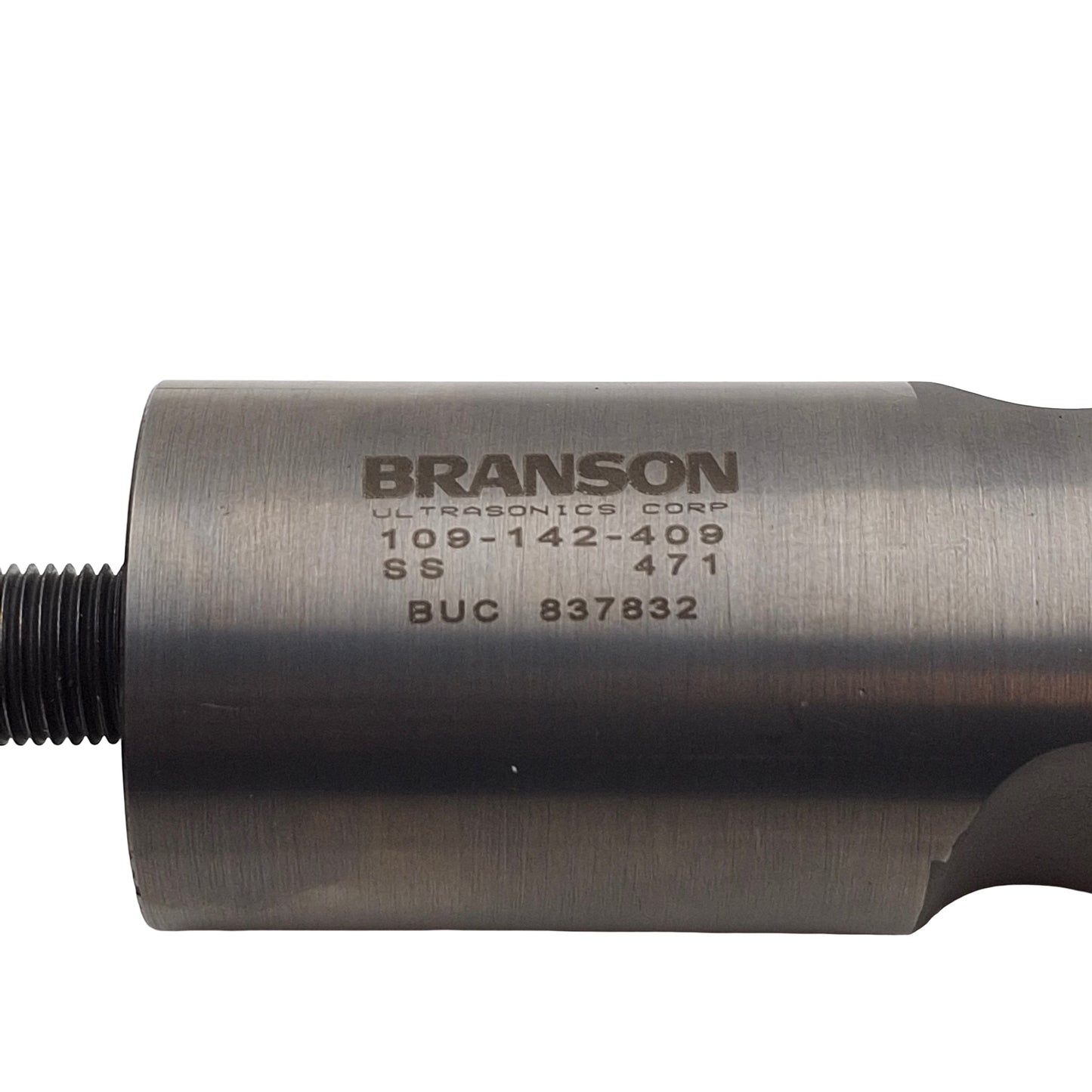 Used Branson 109-142-409 Ultrasonic Weld Horn, Rectangle, Steel, 20kHz, Radius Tips