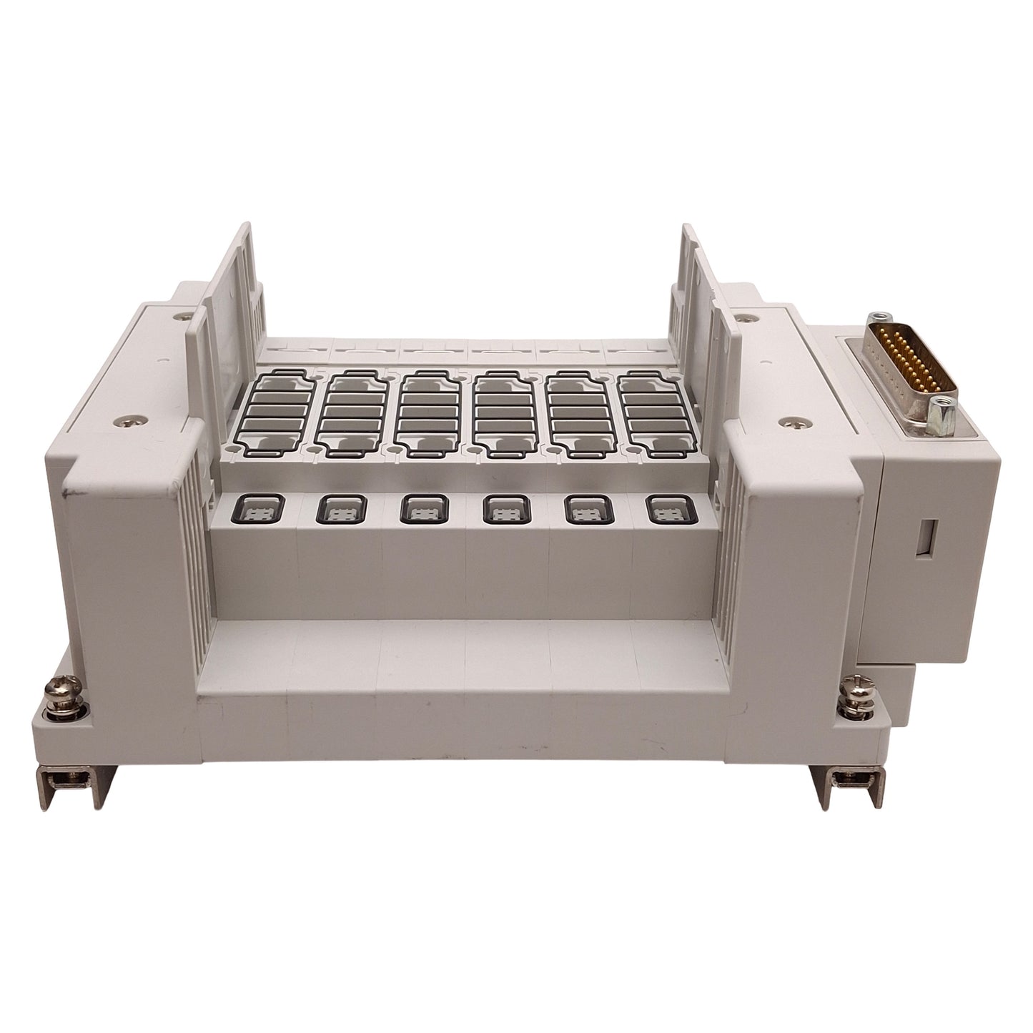 Used SMC SS5Y5-10F1-06B-N7D Pneumatic Manifold Base 6-Station, ø1/4in One-Touch, DB25
