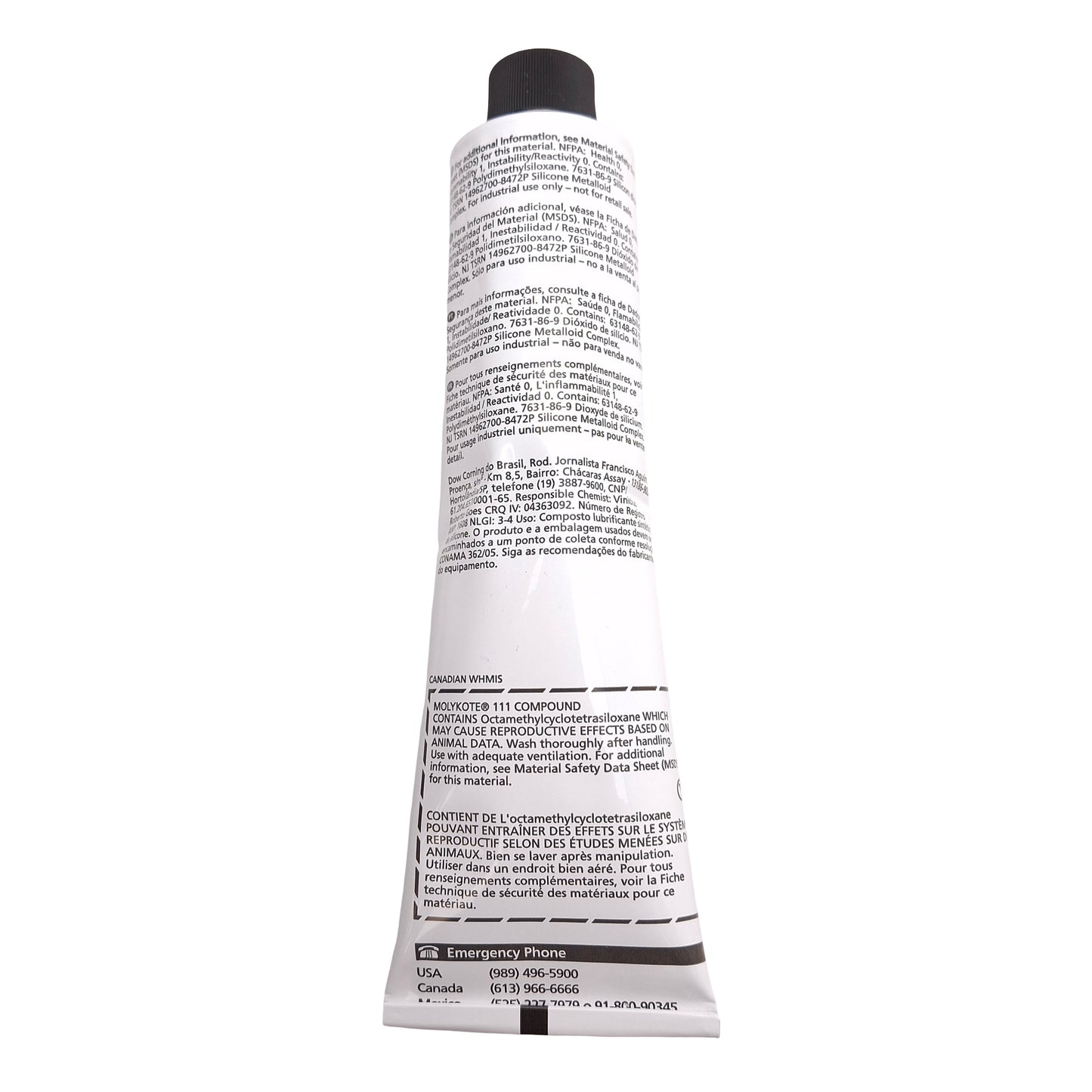 New Molykote 111 Silicone Lubricant & Sealant Compound, -40°F~400°F, 5.3oz