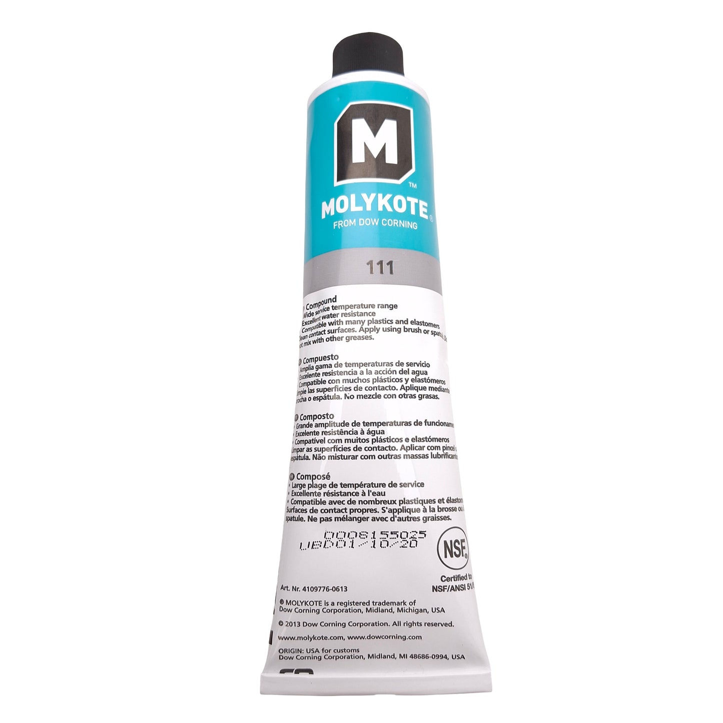 New Molykote 111 Silicone Lubricant & Sealant Compound, -40°F~400°F, 5.3oz