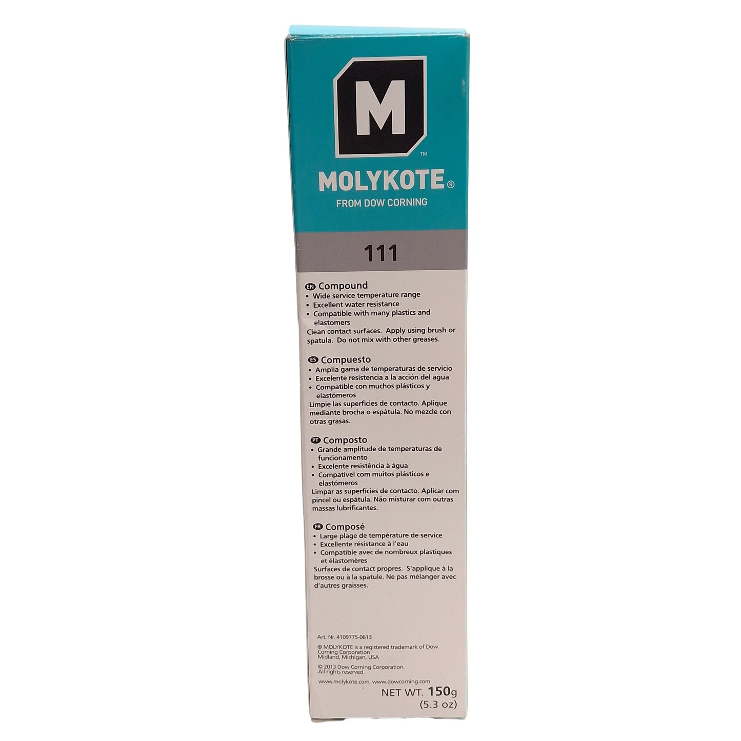 New Molykote 111 Silicone Lubricant & Sealant Compound, -40°F~400°F, 5.3oz