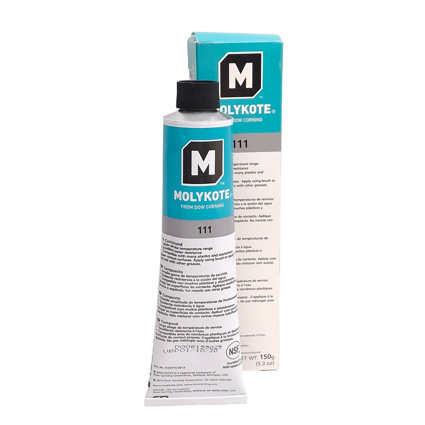 New Molykote 111 Silicone Lubricant & Sealant Compound, -40°F~400°F, 5.3oz