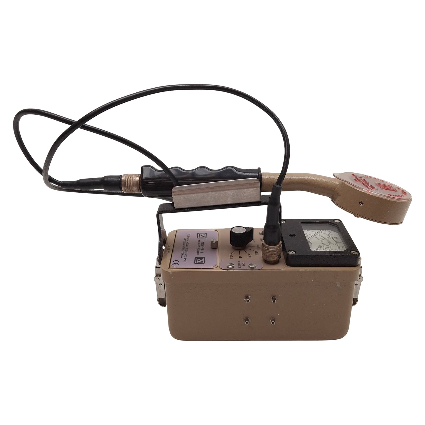 Used Ludlum Model 3 Survey Meter w/ 44-9 Alpha Beta Gamma Detector, 4-Range