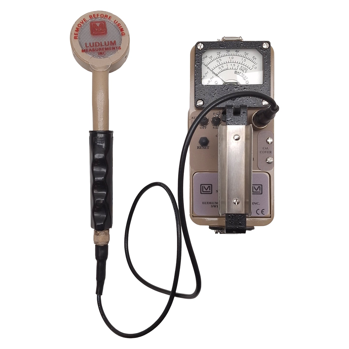 Used Ludlum Model 3 Survey Meter w/ 44-9 Alpha Beta Gamma Detector, 4-Range