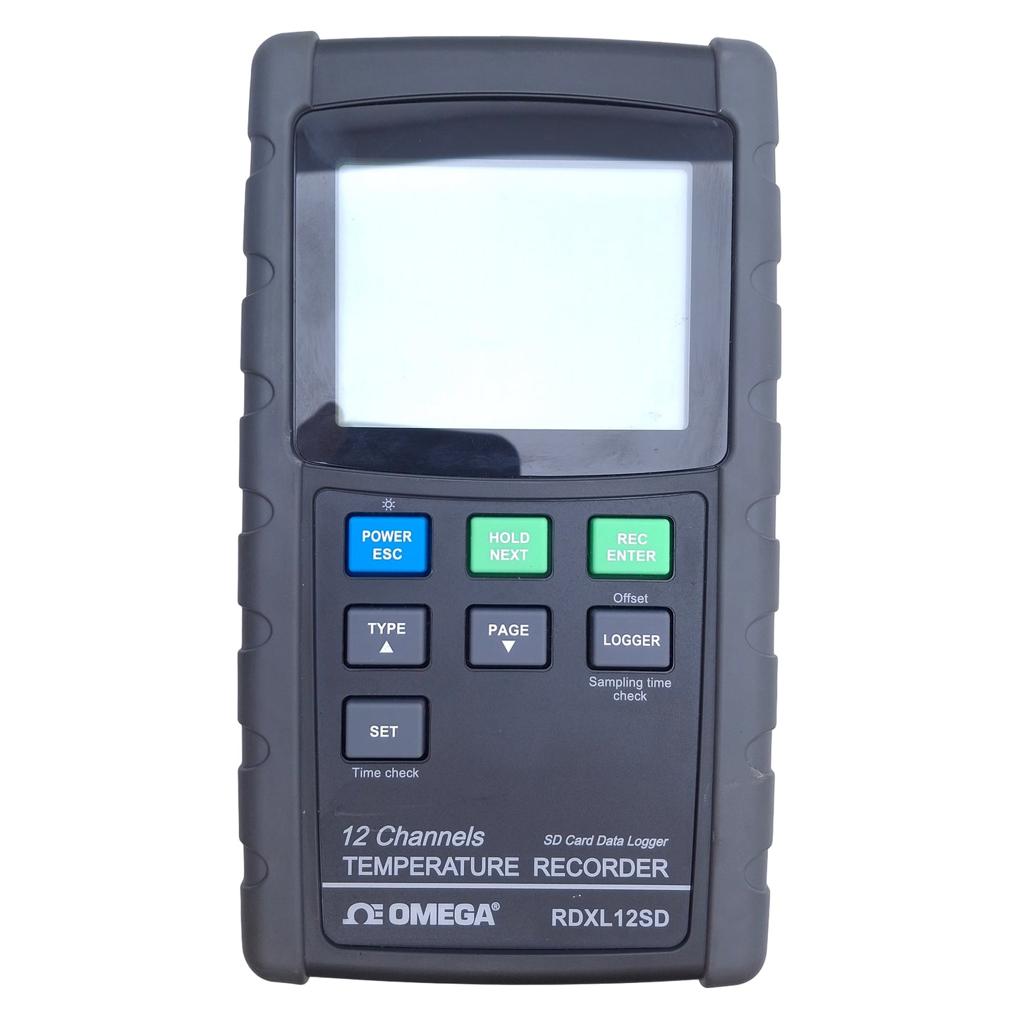 Used Omega RDXL12SD Portable Thermometer/Data Logger 12-Channel, LCD Display