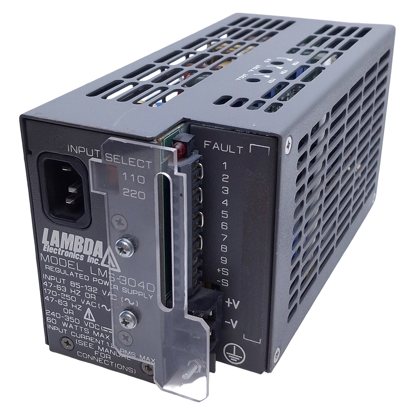 Used Lambda LMS-3040 Power Supply 60W, 85-132VAC/170-265VAC In, 0-40VDC Out