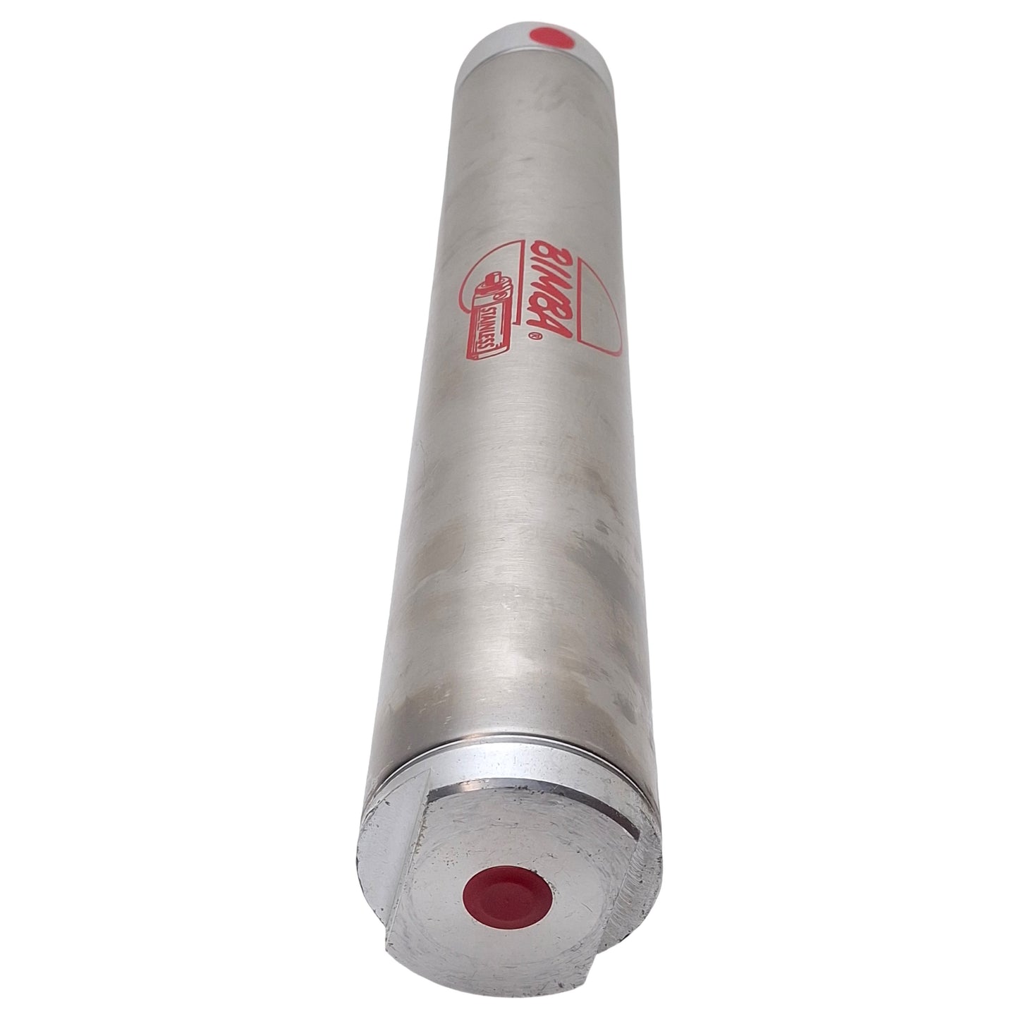 Used Bimba SR-5013-D Stainless Rod Air Cylinder, ø2-1/2in Bore, 13in Stroke, 250psi