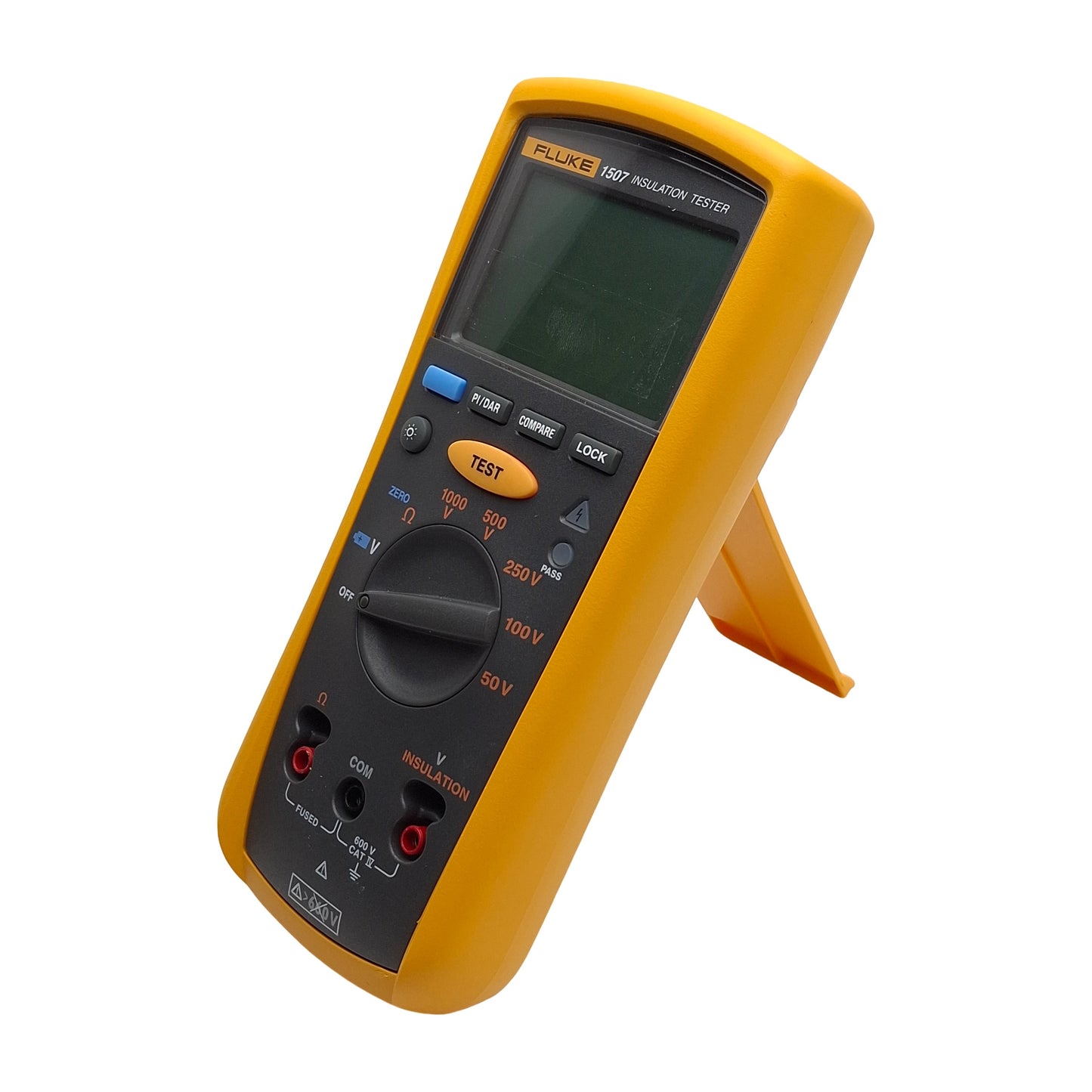 Used Fluke 1507 Insulation Tester, Tests 50V to 1000V, 0.01M Ohm to 10G Ohm