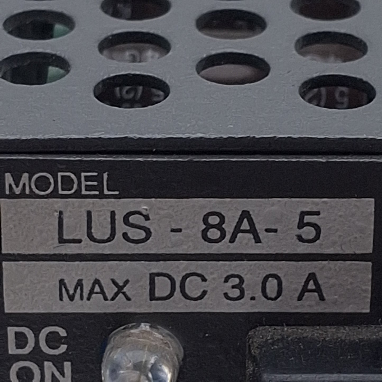 Used TDK-Lambda LUS-8A-5 Switching Power Supply, 85-132VAC/110-165VDC In, 3A 5VDC Out