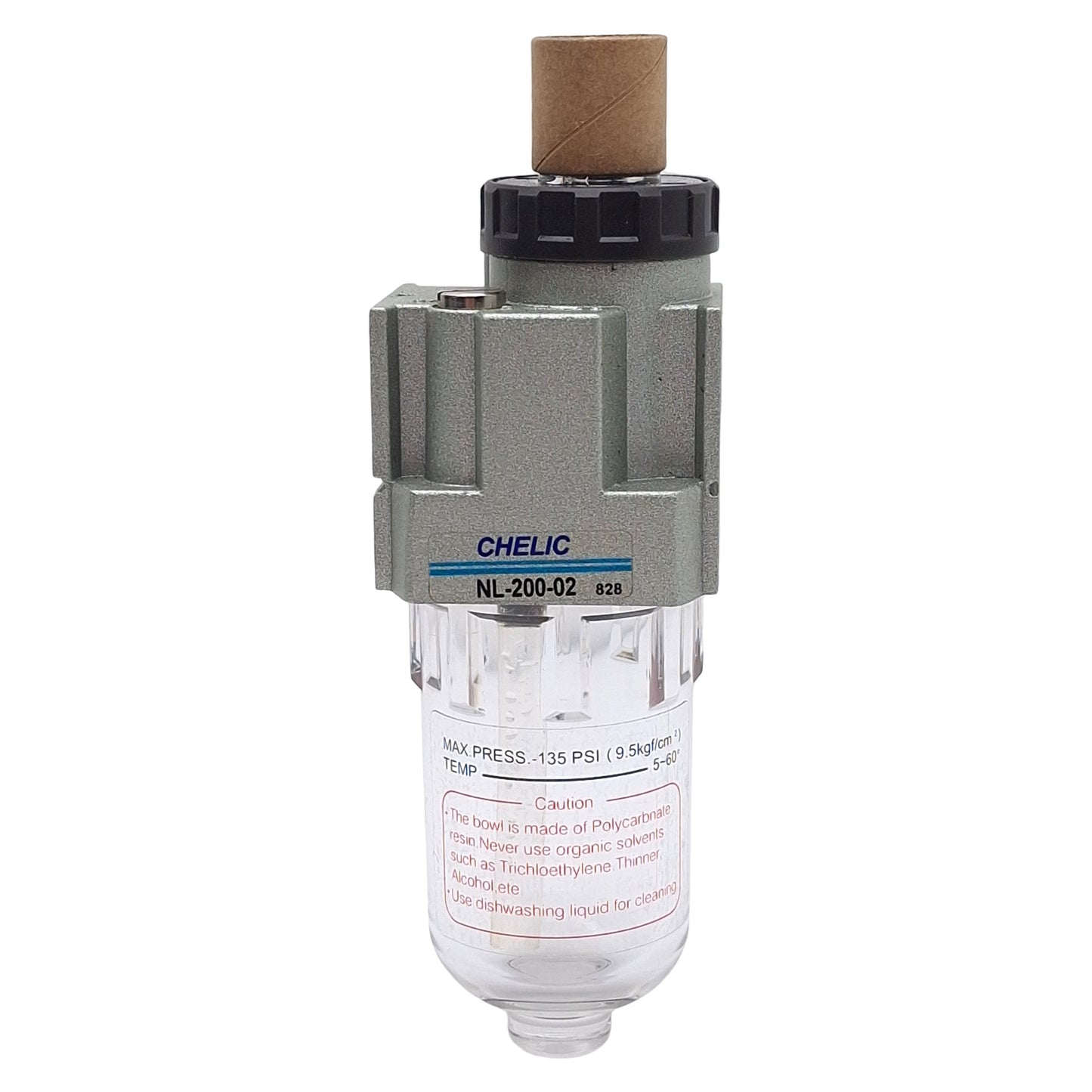 Used Chelic NL-200-02 Pneumatic Lubricator, Rc1/4, 50-850kPa, 950kPa Max, 25cc